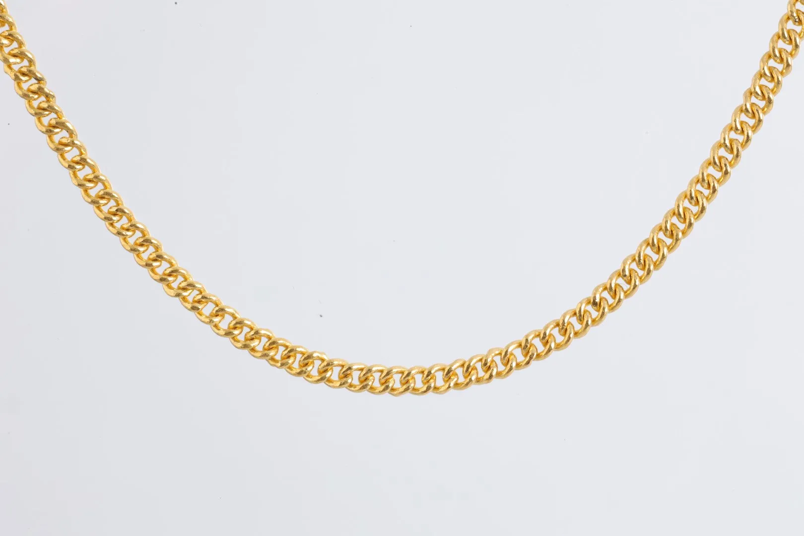 16" 24k Yellow Gold Curb Chain (16.82g.)