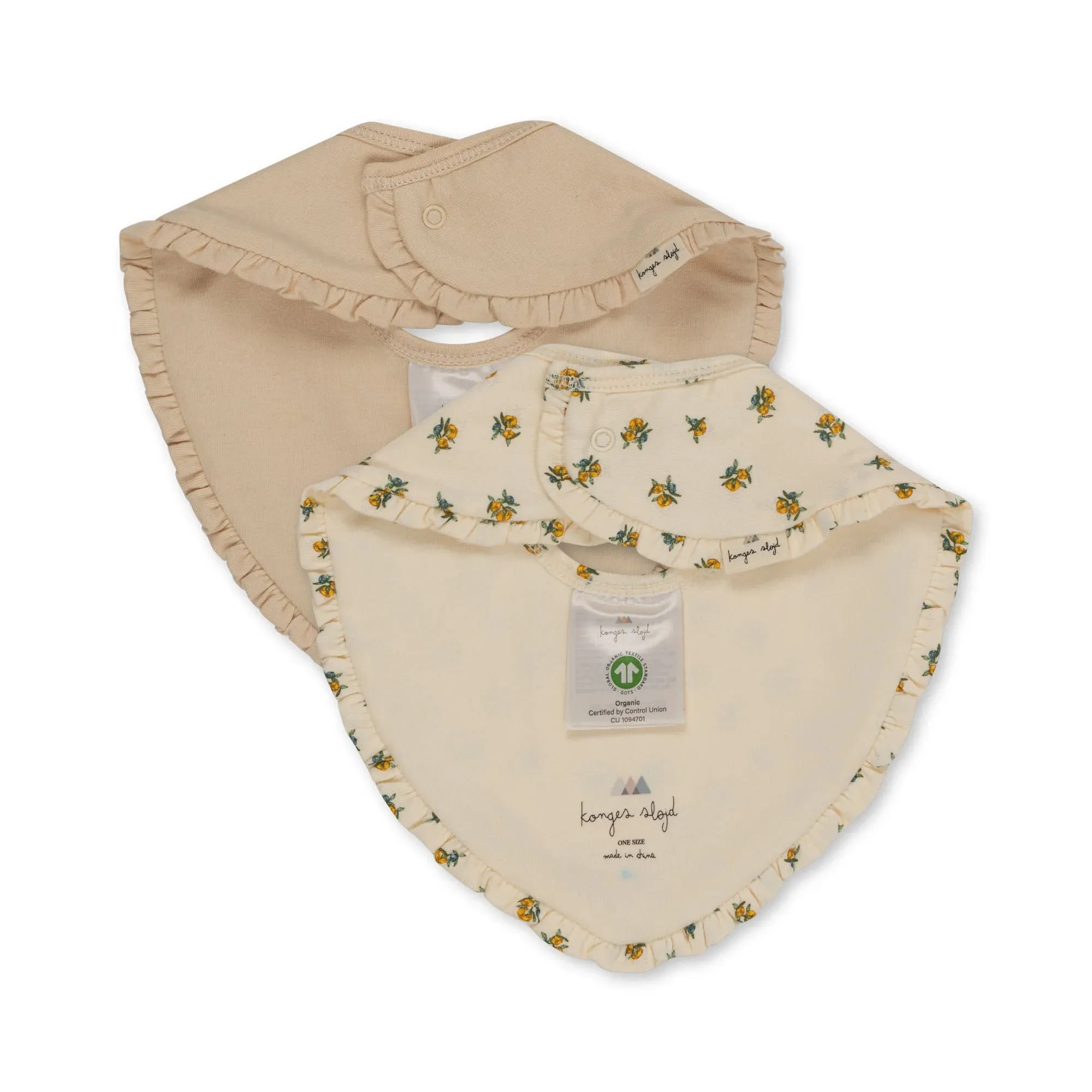 2 PACK FRILL BIBS