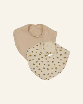 2 PACK FRILL BIBS