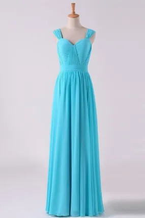 2024 Prom Dresses Off The Shoulder A Line Chiffon Floor Length With PJPZFS2Y