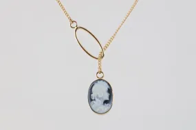 20" 14k Yellow Gold Cameo Necklace (4.50g.)