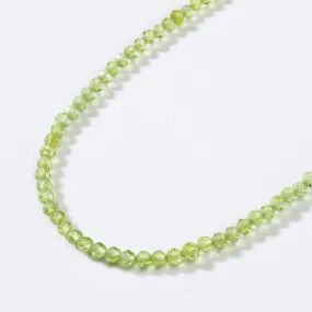 3mm Peridot Faceted 31 Necklace / Multi Wrap Bracelet