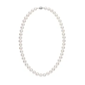 8.5-9.0 mm 18 Inch AA  White Freshwater Pearl Necklace