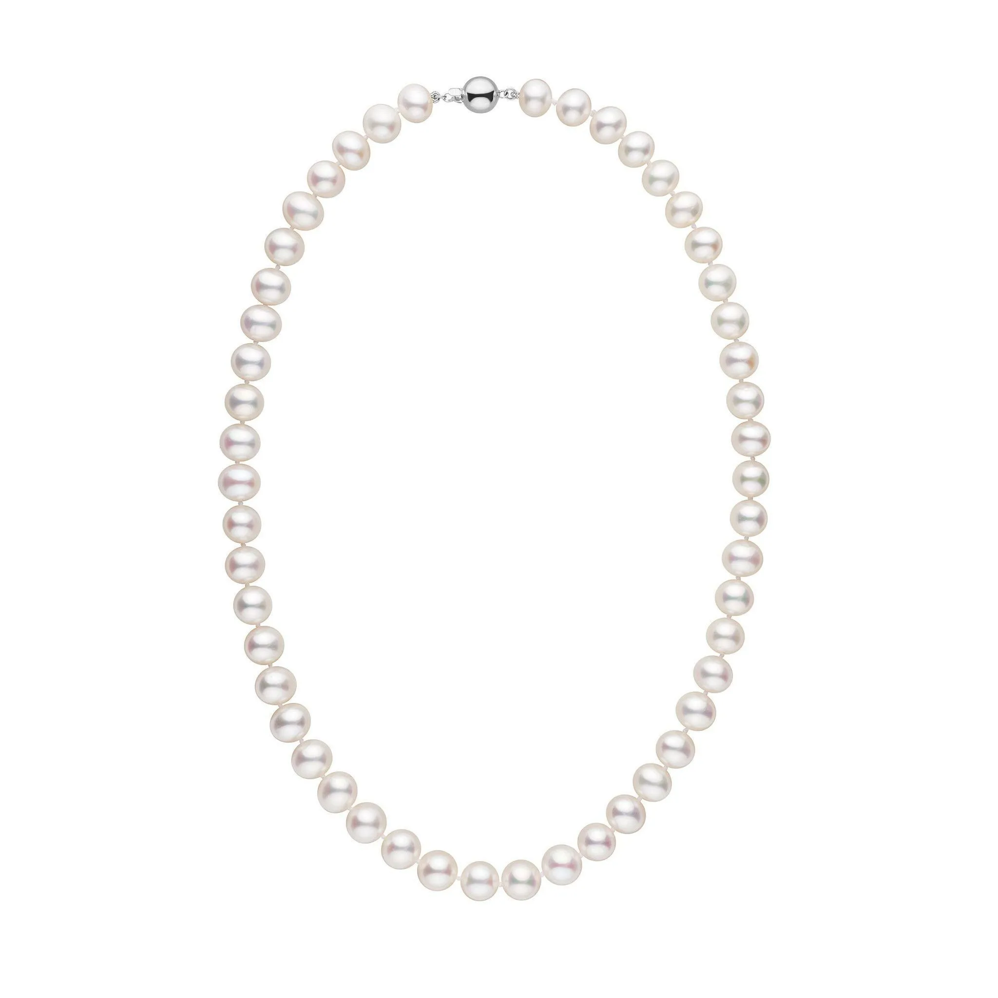 8.5-9.0 mm 18 Inch AA  White Freshwater Pearl Necklace