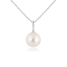 8mm Classic Freshwater Cultured Pearl Solitaire Pendant