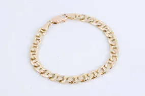 8" 14k Yellow Gold Mariner Chain Bracelet (23.30g.)