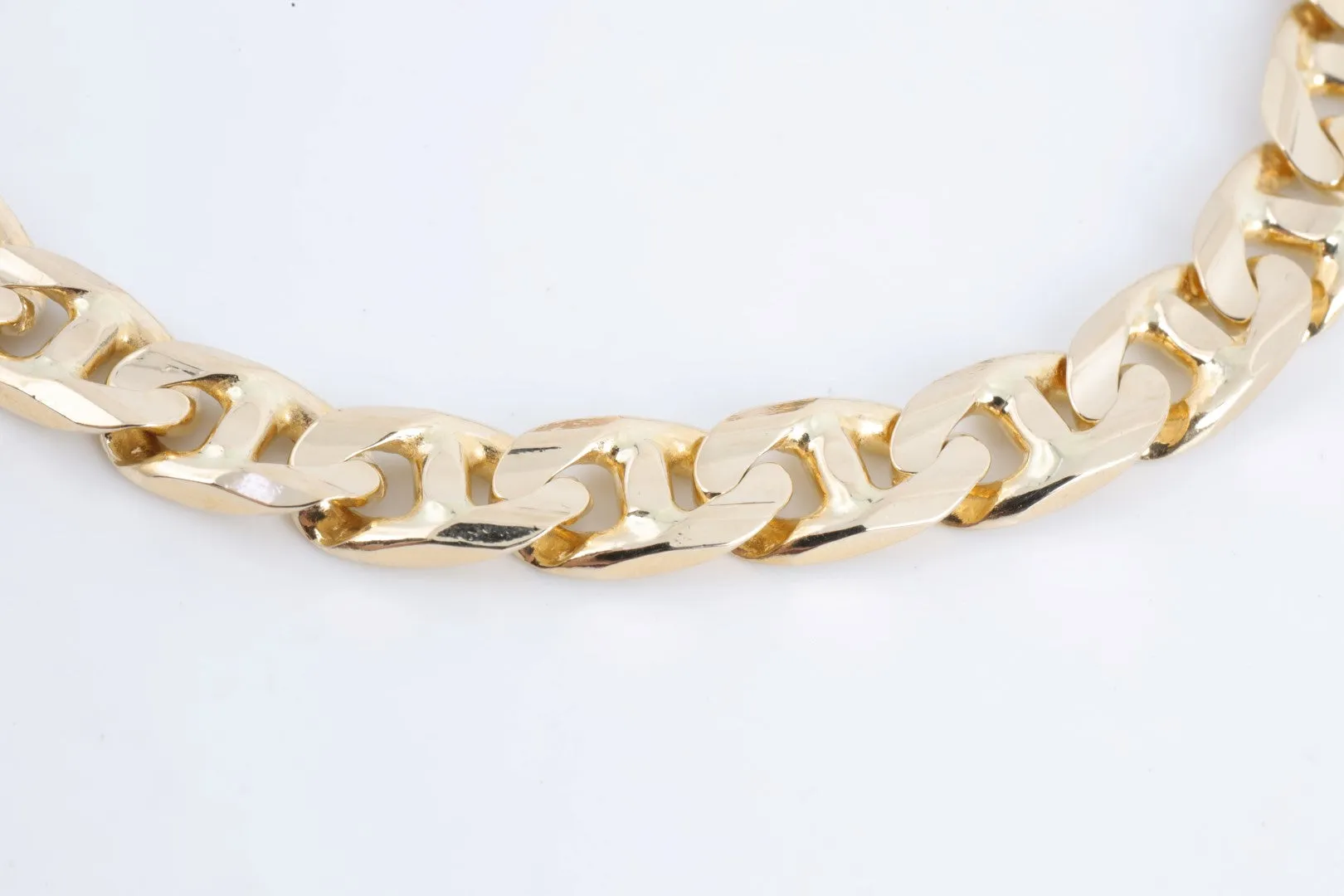 8" 14k Yellow Gold Mariner Chain Bracelet (23.30g.)