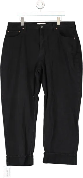 Abercrombie & Fitch Black The Loose High Rise Jean W34