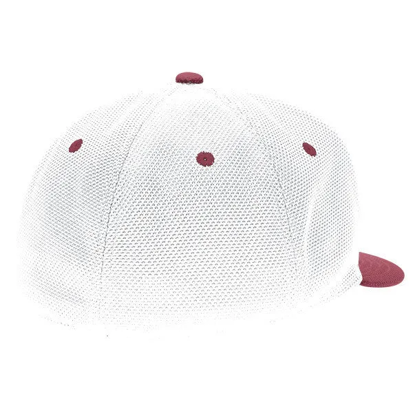 adidas Men's Burgundy Mesh Flat Visor Flex