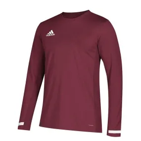 adidas Men's Collegiate Burgundy/White Team 19 Long Sleeve Jersey