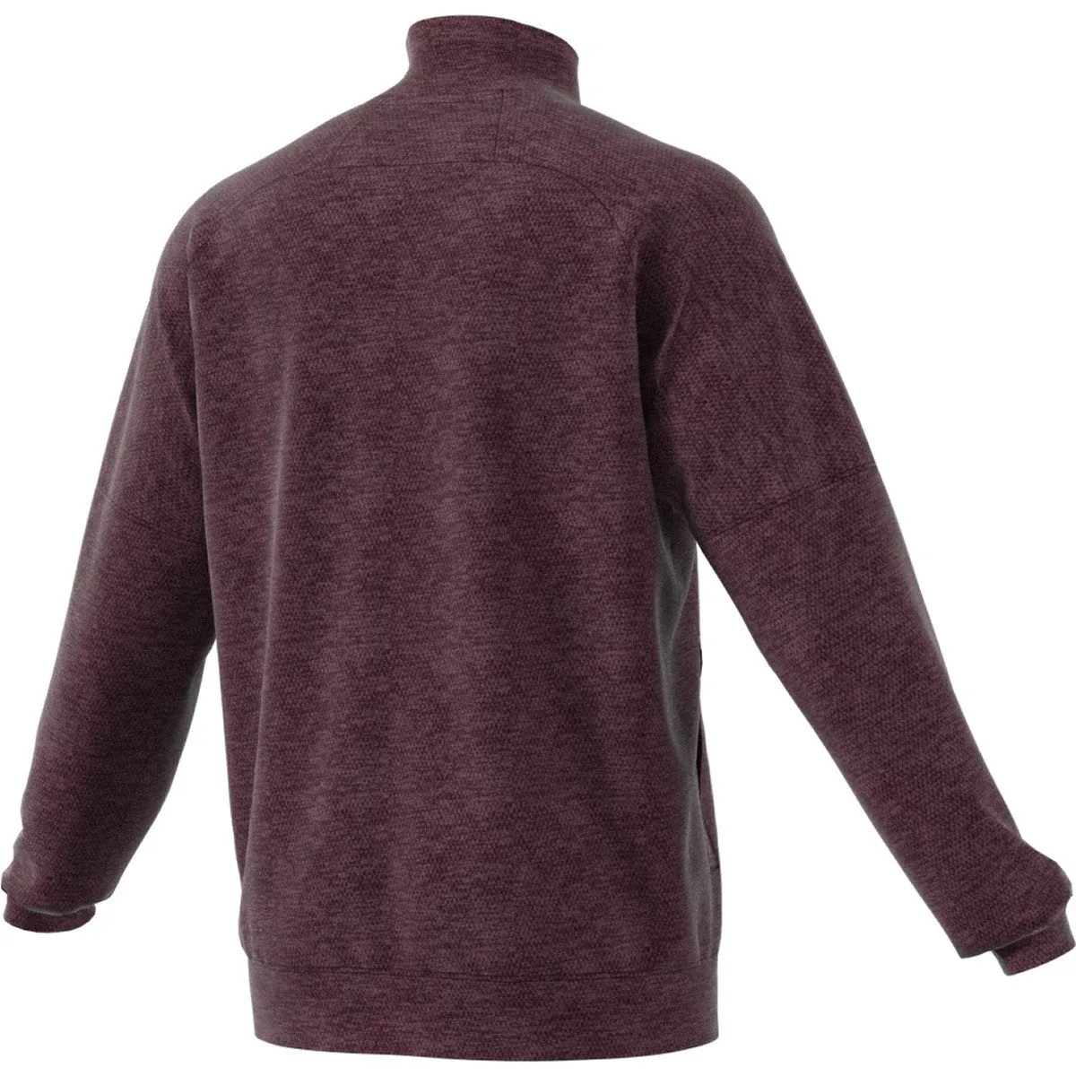 adidas Men's Maroon Melange Team Issue Quarter Zip