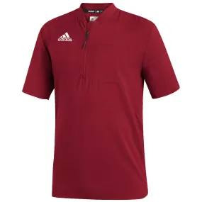 adidas Men's Team Power Red/White Under The Lights Short Sleeve 1/4 Zip