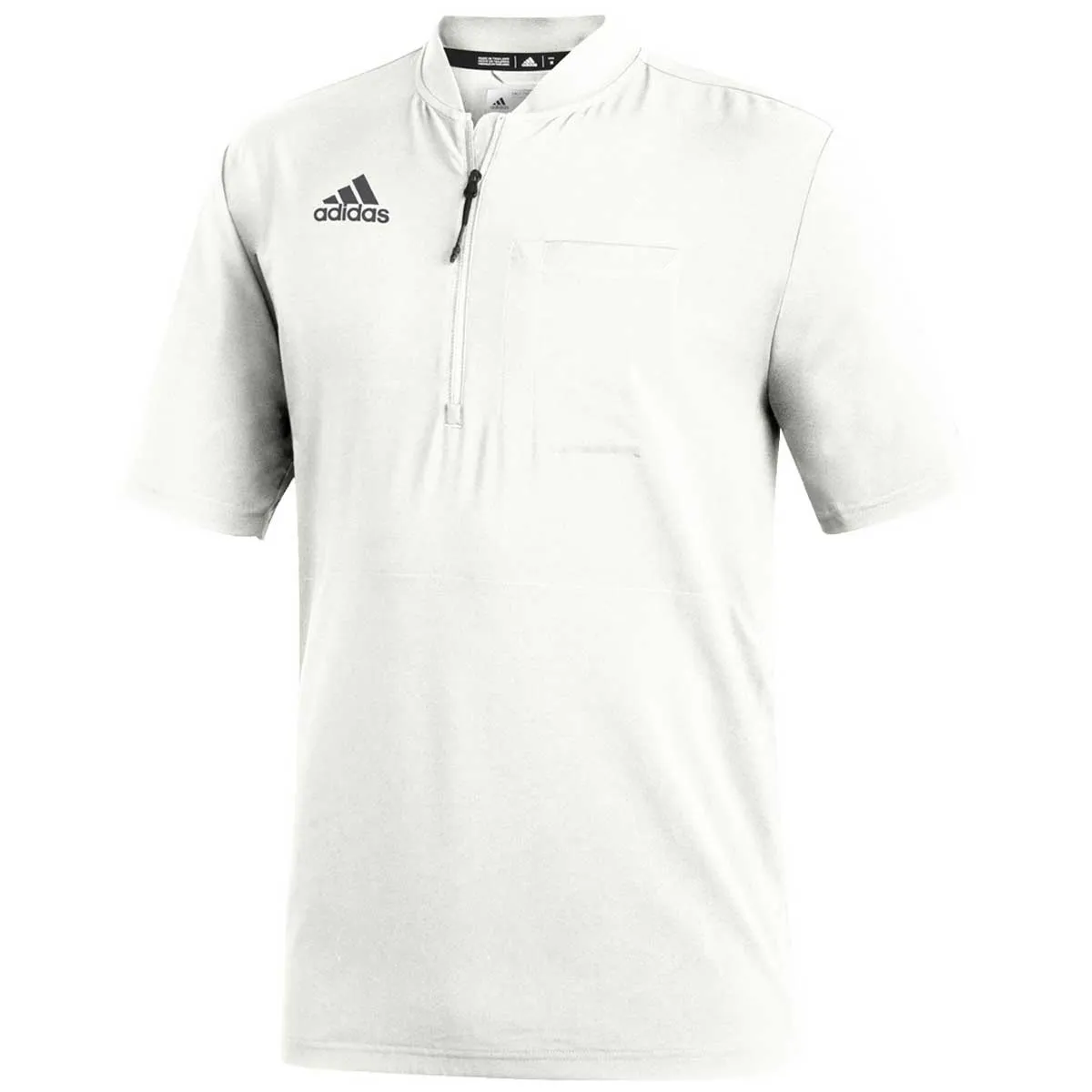 adidas Men's White/Grey Five Under The Lights Short Sleeve 1/4 Zip