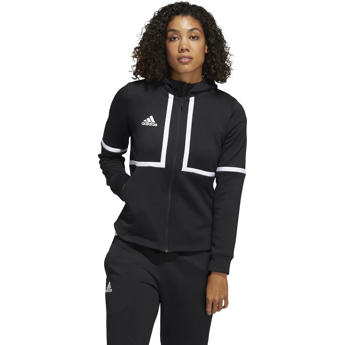 adidas Women's Black/White Under The Lights Full Zip Jacket