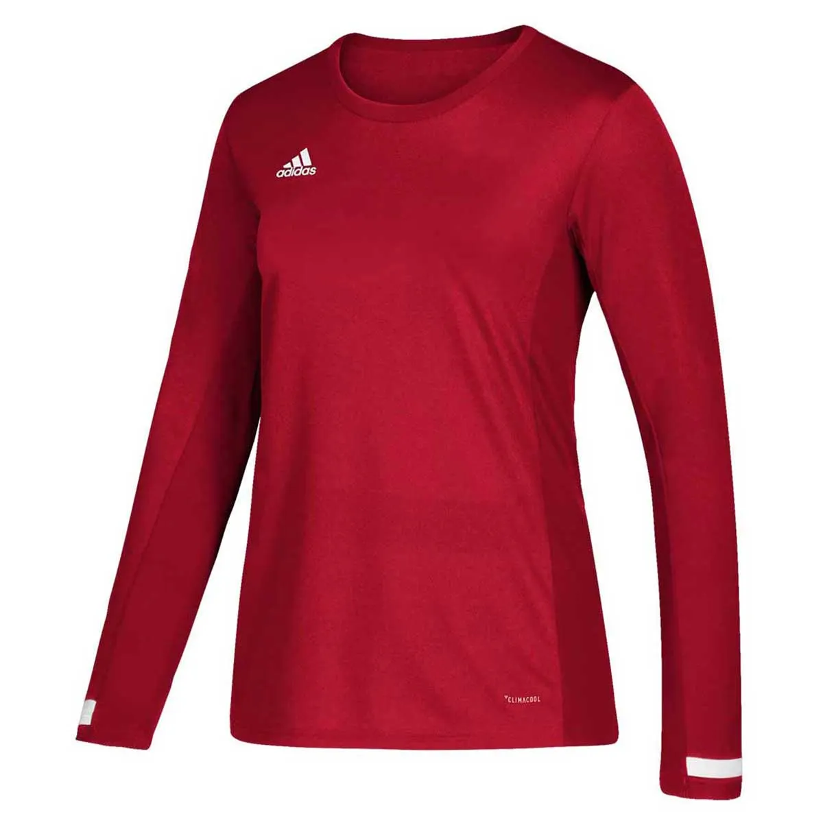 adidas Women's Power Red/White Team 19 Long Sleeve Jersey