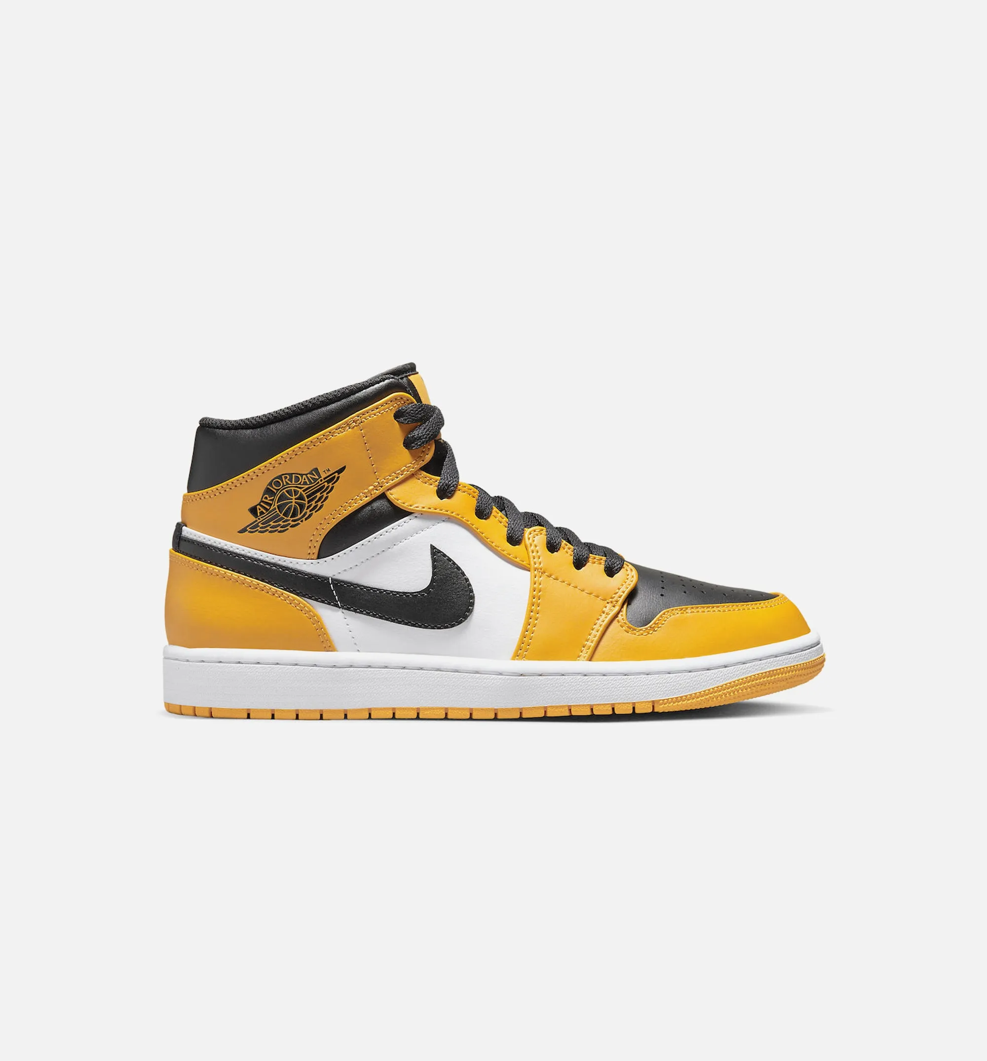 Air Jordan 1 Mid Mens Lifestyle Shoe - Yellow/Black