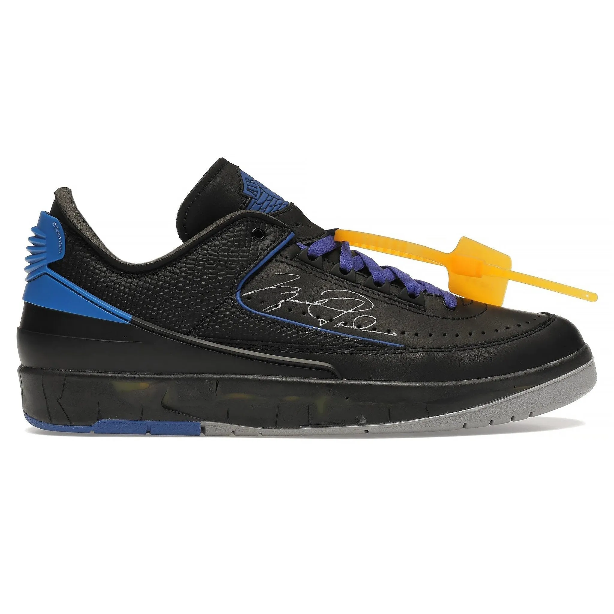 Air Jordan 2 X Off-White Retro Low Black Blue