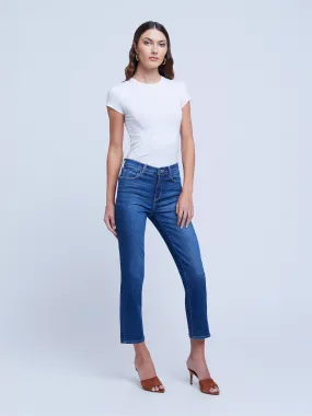 ALEXIA HIGH RISE CROP CIGARETTE JEAN (BYERS) - L'AGENCE