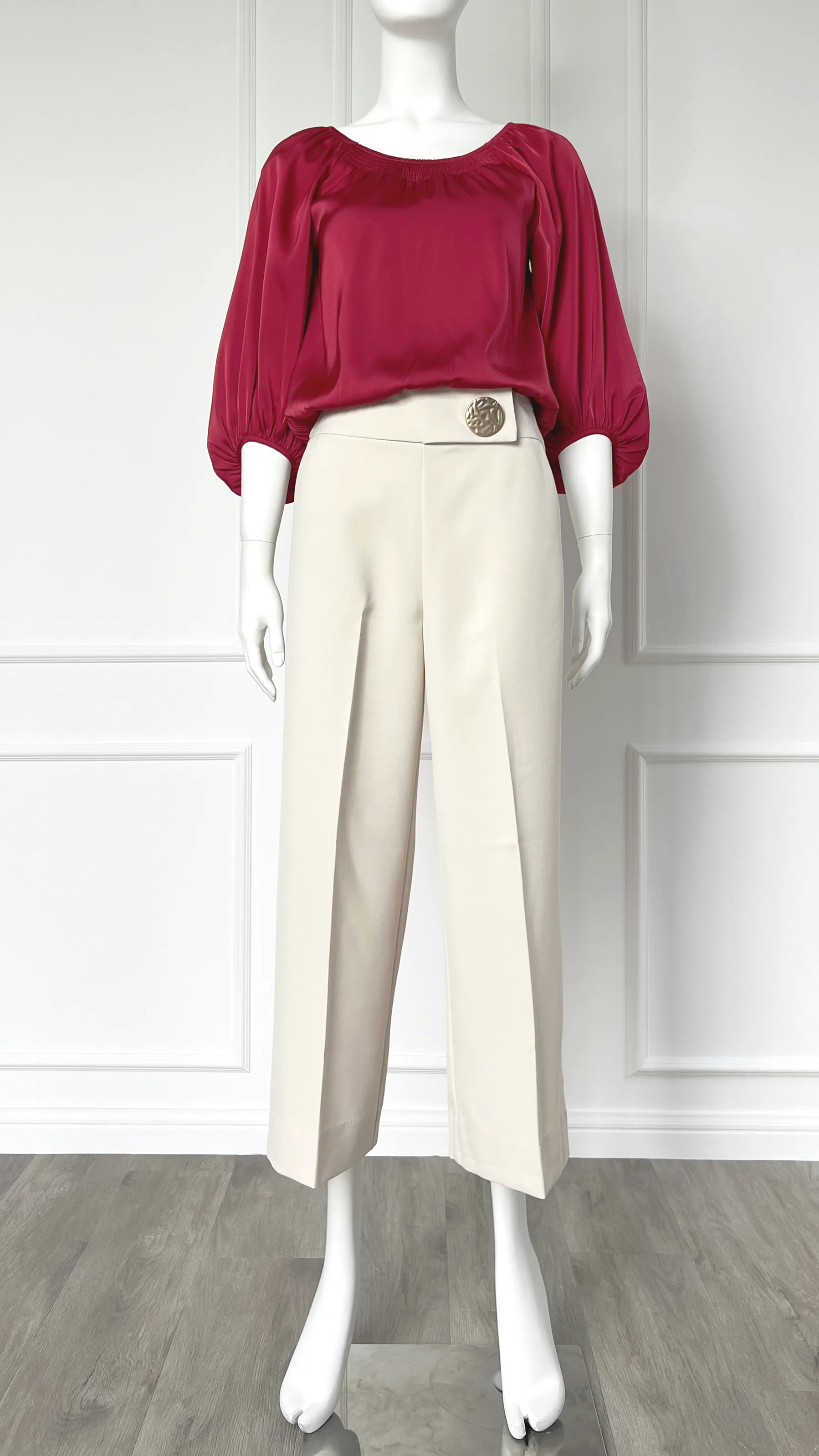 Amber Wide Waistband Loose Cut Pants