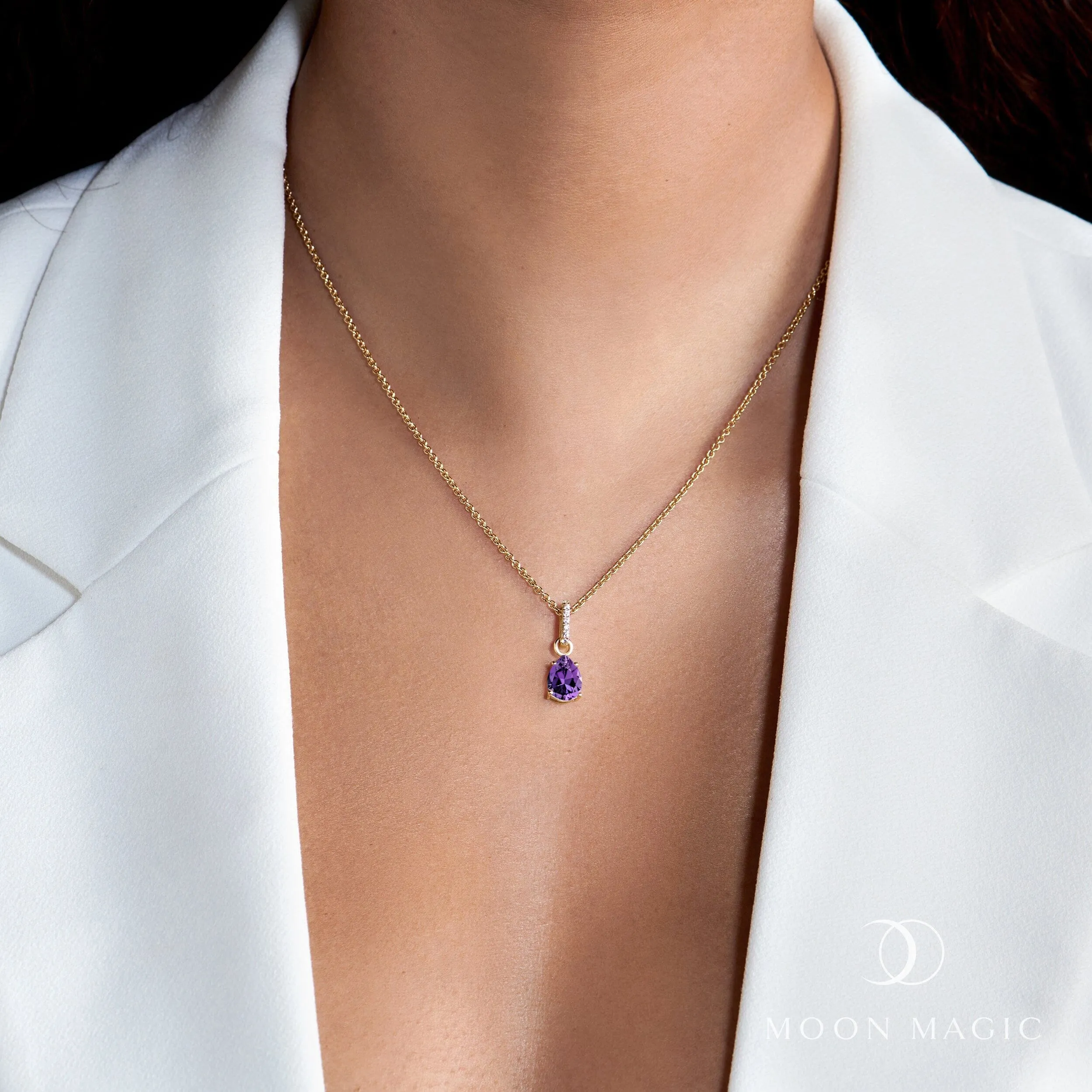 Amethyst Necklace Sway - February Birthstone