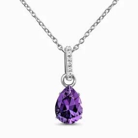 Amethyst Necklace Sway - February Birthstone