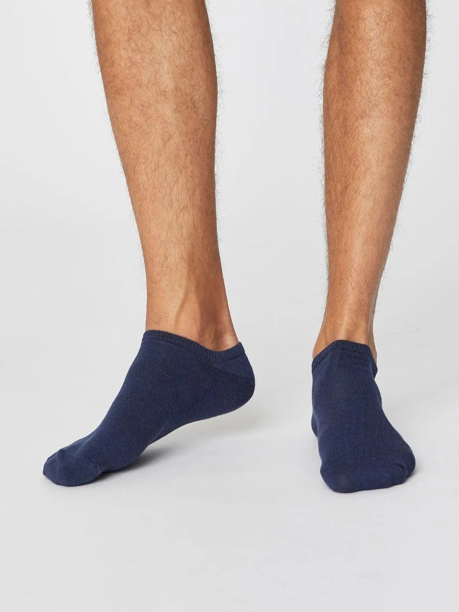 Ashley Trainer Socks - Navy