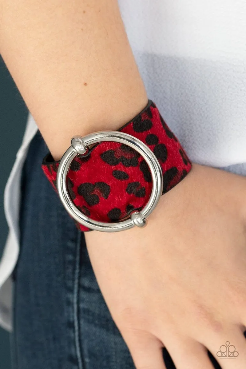 Asking FUR Trouble Red-Bracelet