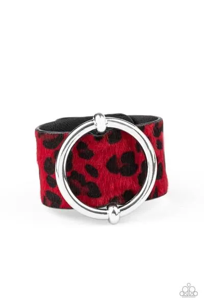 Asking FUR Trouble Red-Bracelet