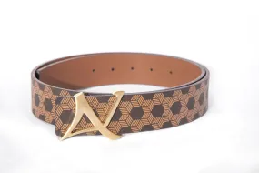 AU NOIR Belt | Shelby Gold, Brown