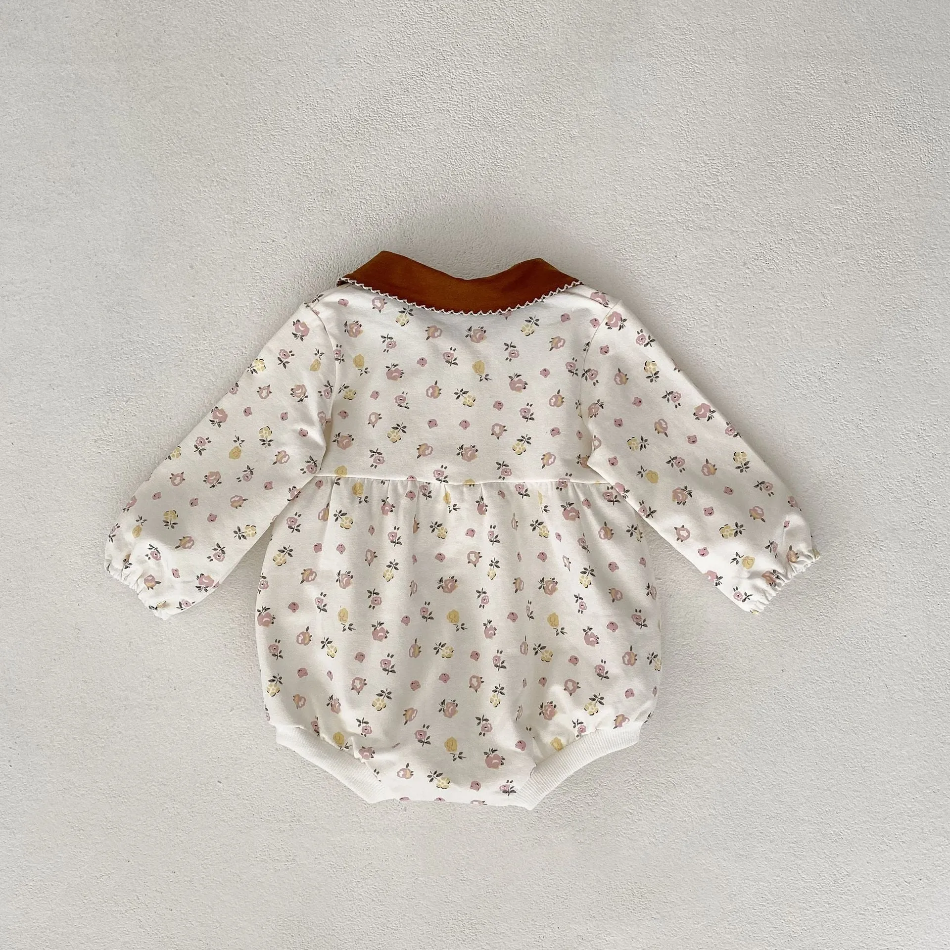 Baby Girls Flower Print Rompers Wholesale 230828234