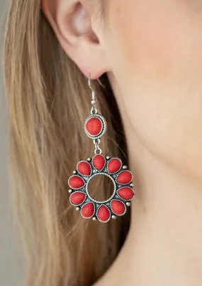 Back At The Ranch Red Earrings