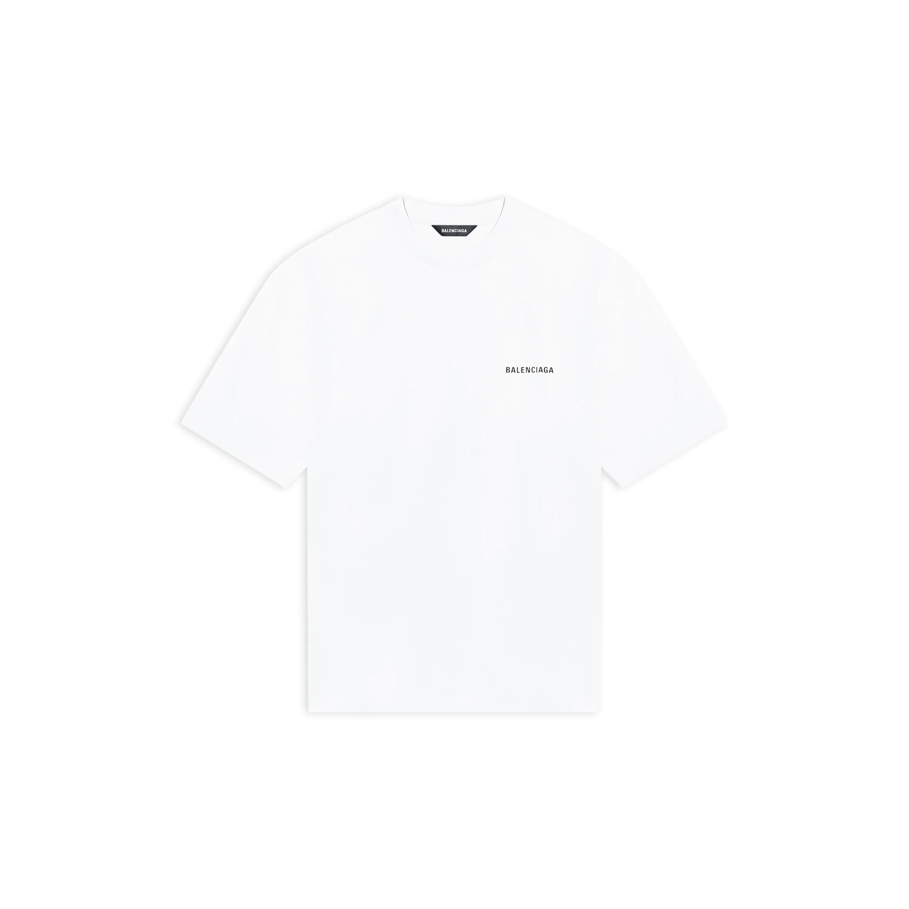 Balenciaga Logo T-Shirt Medium Fit White vintage jersey