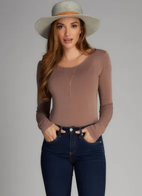 Bamboo Long Sleeve Scoop Neck