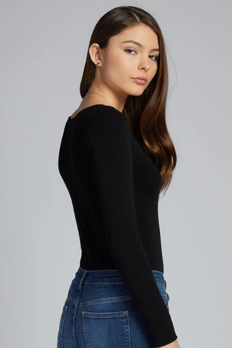 Bamboo Long Sleeve Scoop Neck