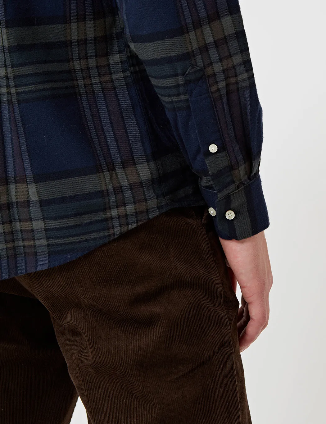 Barbour Blane Checked Shirt - Forest Blue