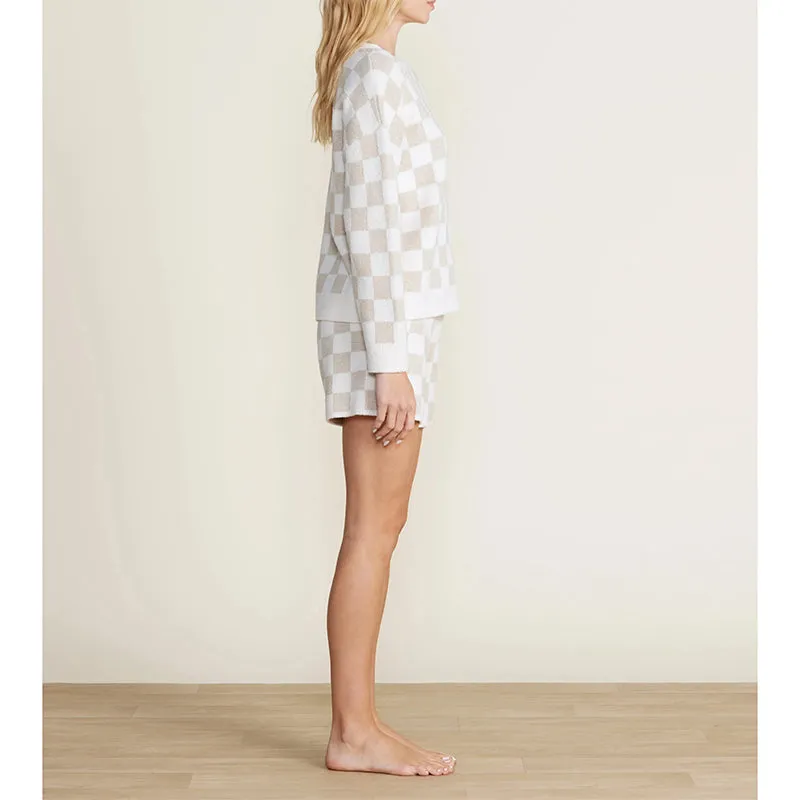 BAREFOOT DREAMS | CozyChic Cotton Checkered Pullover