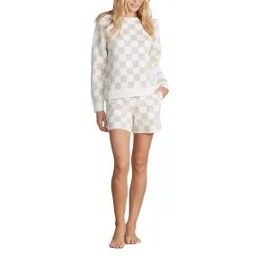 BAREFOOT DREAMS | CozyChic Cotton Checkered Pullover