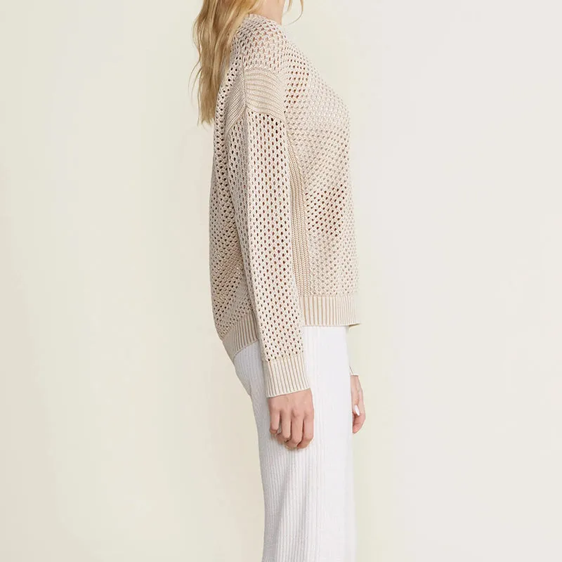 BAREFOOT DREAMS | Sunbleached Open Stitch Pullover