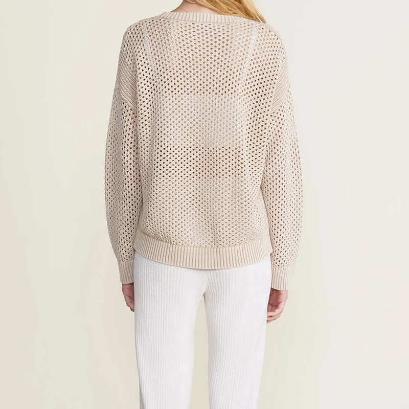 BAREFOOT DREAMS | Sunbleached Open Stitch Pullover