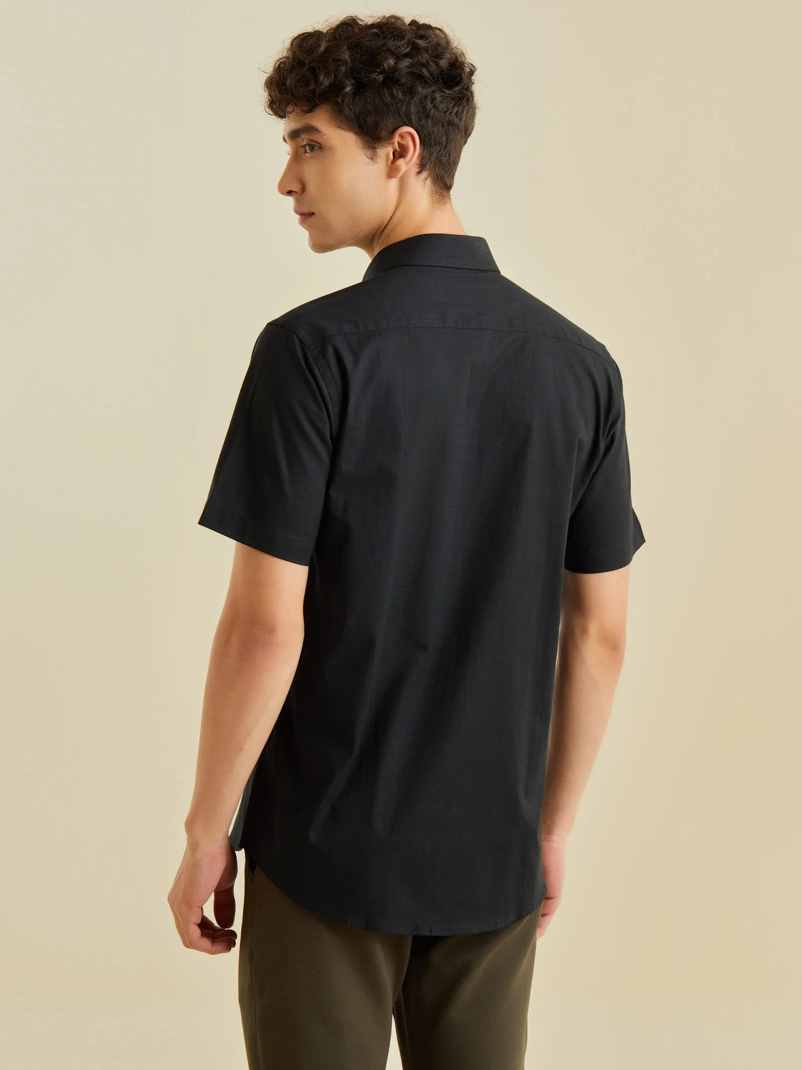 Black Solid Shirt