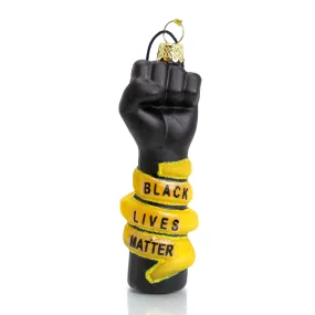 BLM Black Lives Matter Power Fist Ornament