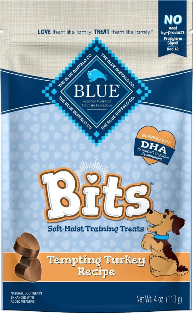 Blue Buffalo Bits Tempting Turkey Natural Soft-Moist Training Treats