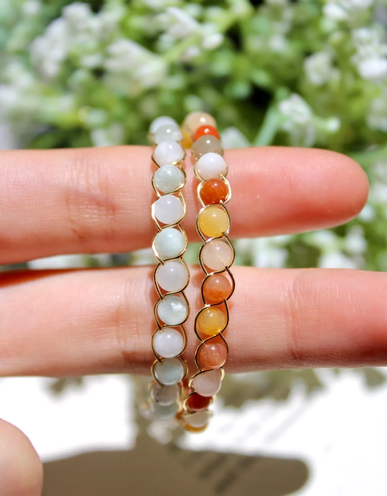 Braided Gemstone Bracelet