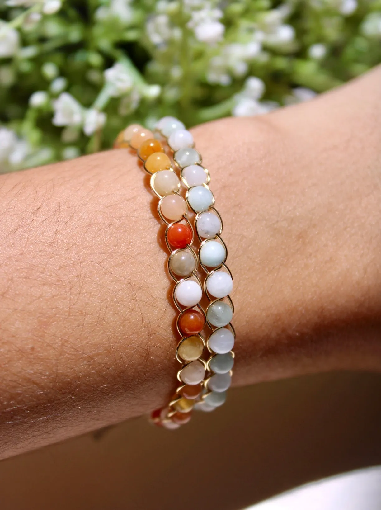 Braided Gemstone Bracelet