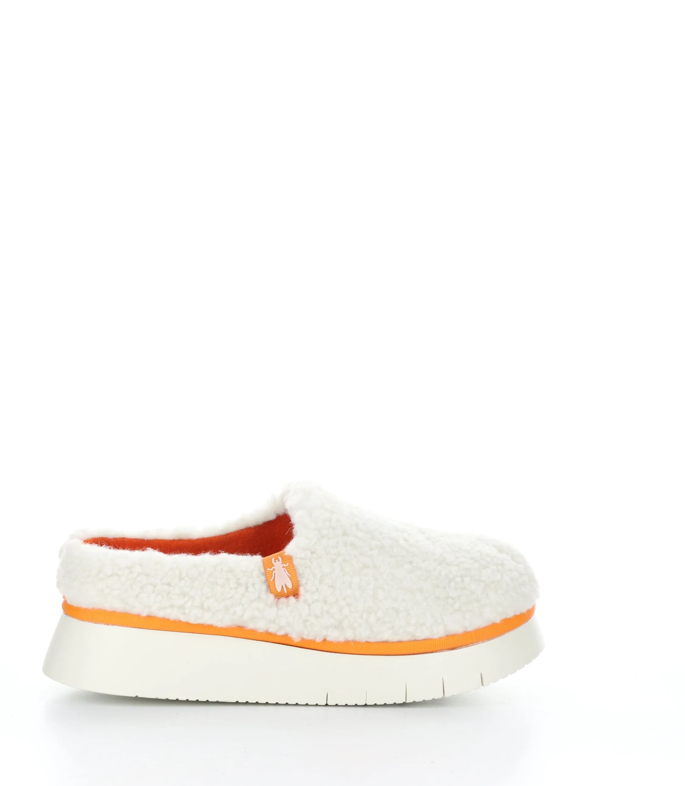 CAFE360FLY 003 OFF WHITE/ORANGE Slip-on Mules