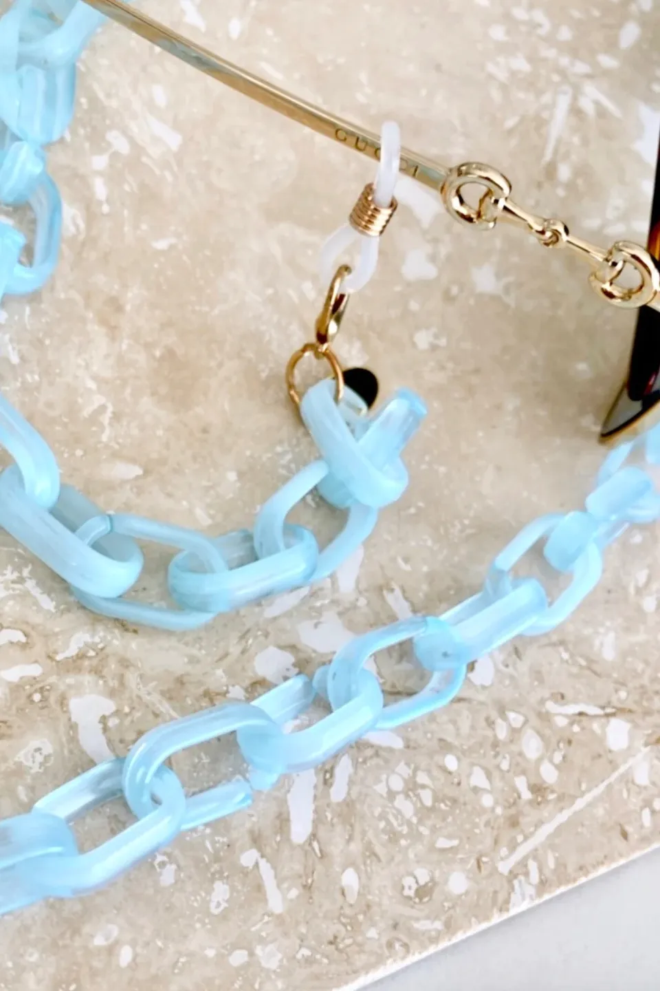 Capri Aqua Sunglass Chain