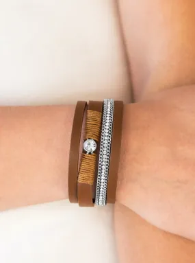 Catwalk Craze Brown Bracelet