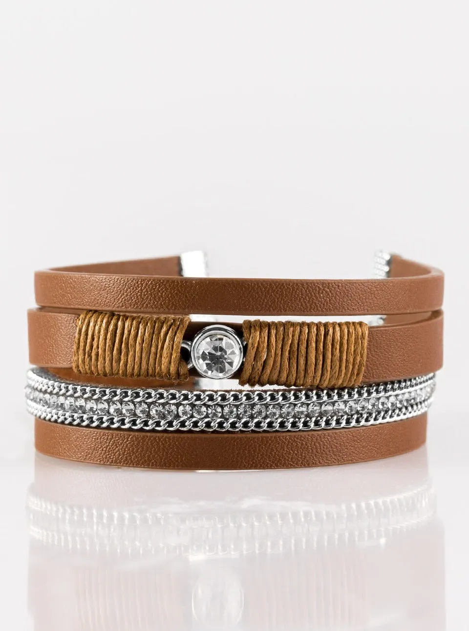 Catwalk Craze Brown Bracelet