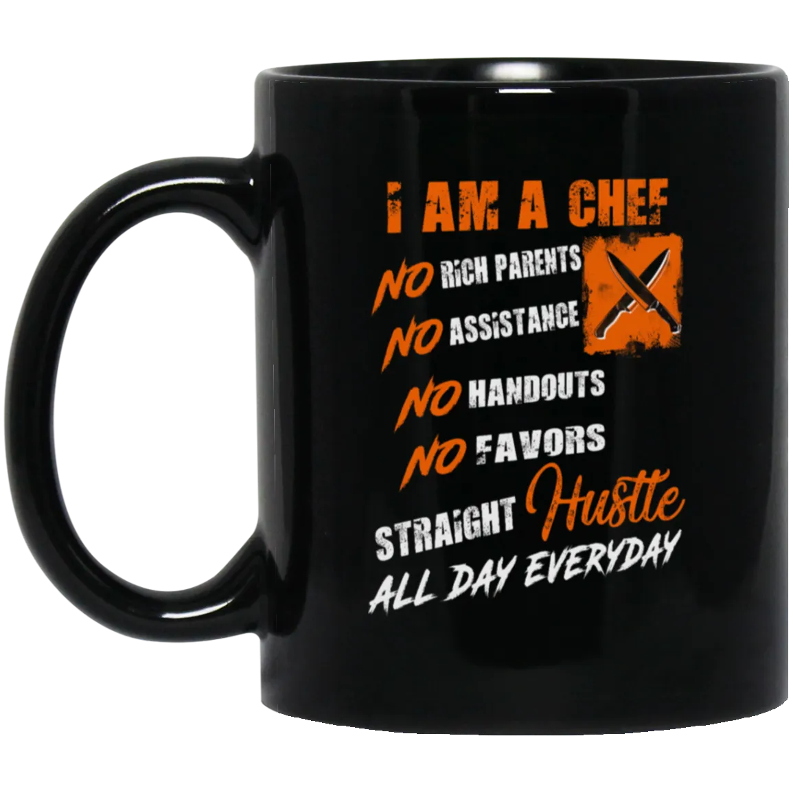 Chef Black Mug Design