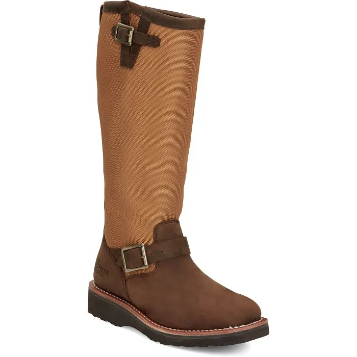 Chippewa Women's Cottonwood 15" Snake Work Boot -Brown- SN6914